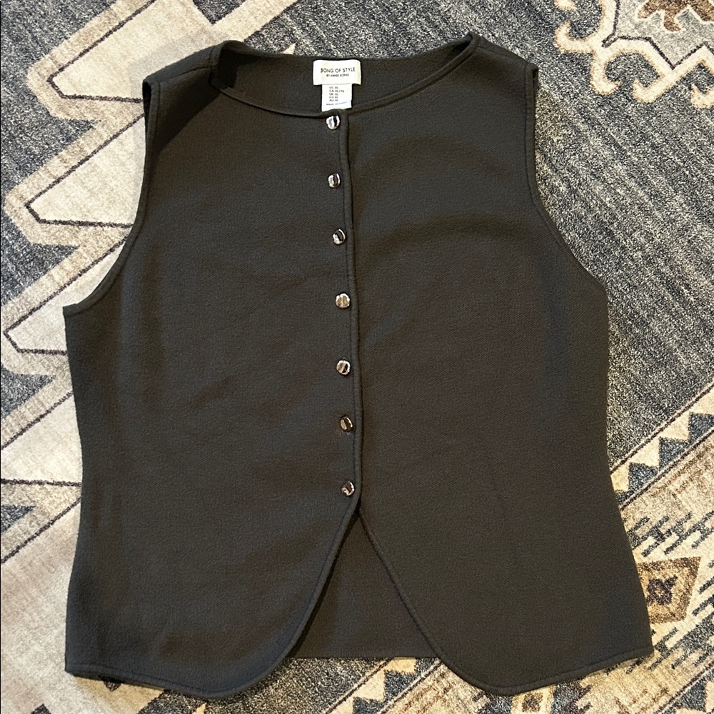 Song of Style Dark Green Sleeveless Top